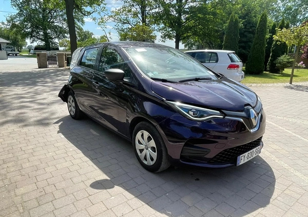 Renault Zoe cena 45700 przebieg: 43000, rok produkcji 2021 z Zielonka małe 22